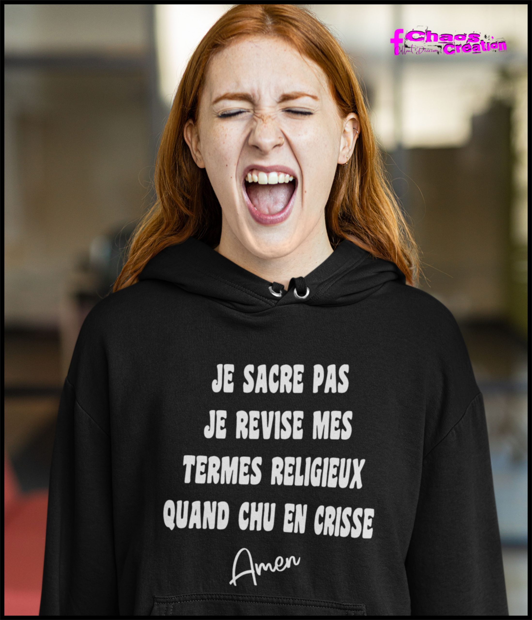 je sacre pas HOODIE