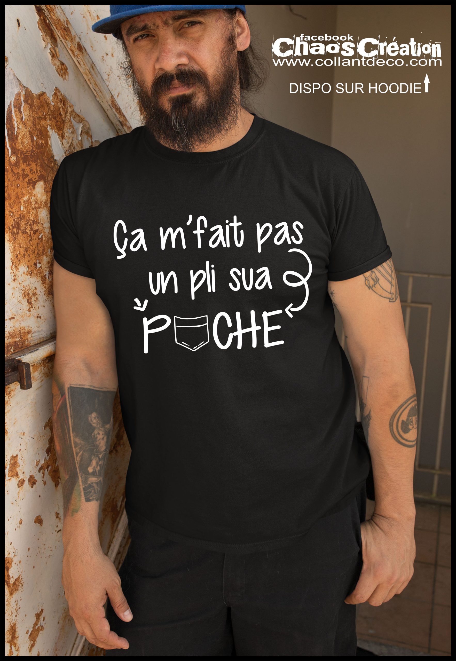 ÇA M FAIT PAS UN PLI SUA POCHE T SHIRT